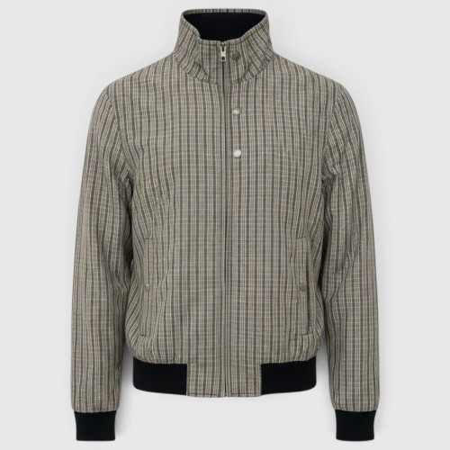 Woolrich Ανδρικό Καρό Bomber Jacket Γκρι / Pre-Owned